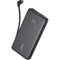 Anker Zolo Power Bank 10000mAh 22.5W With Built-In USB-C Cable - Black