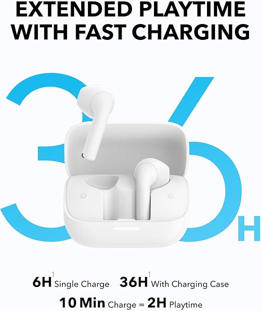 soundcore K20i True Wireless Earbuds - White