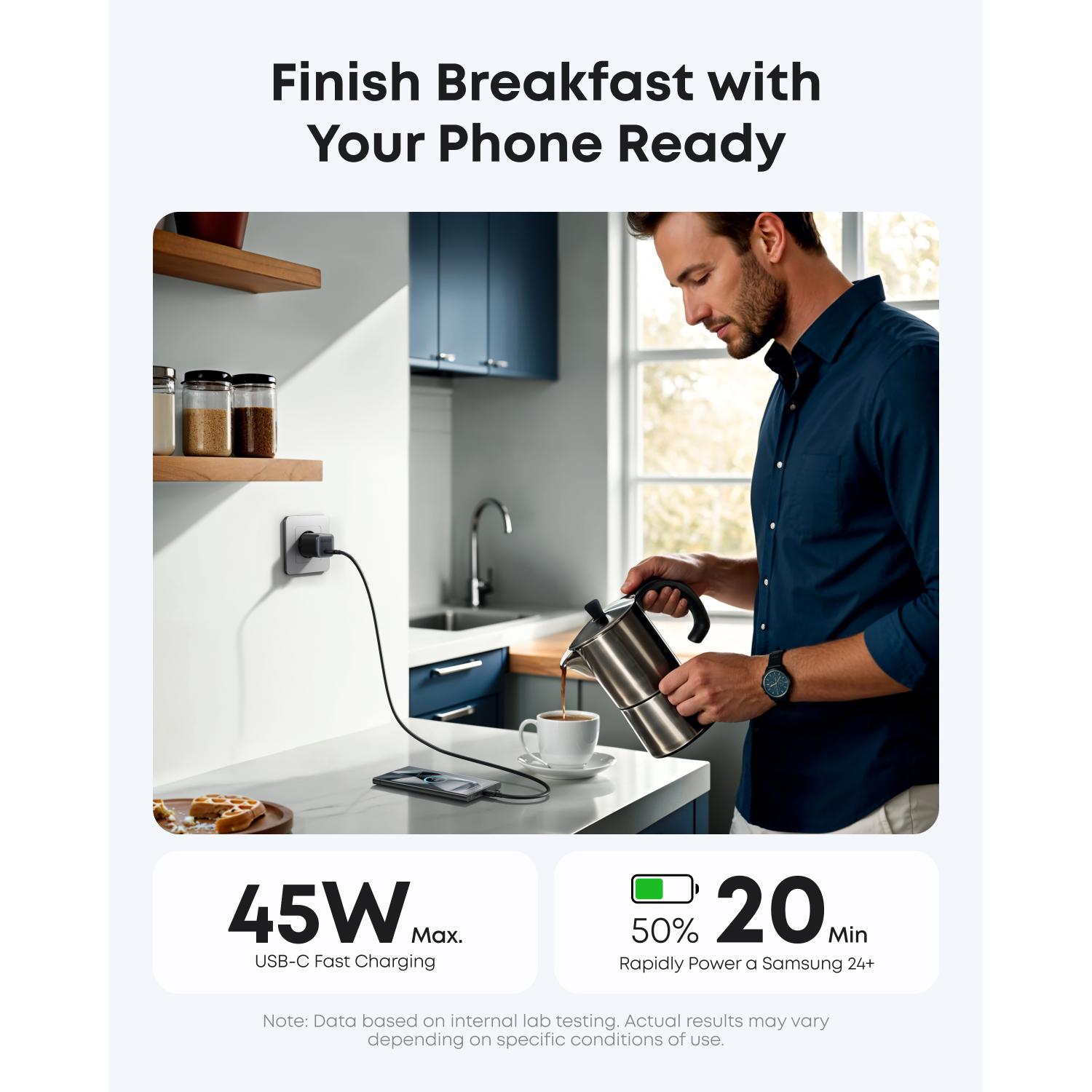 Anker 1 Port Nano PD Wall Charger 45W - Black