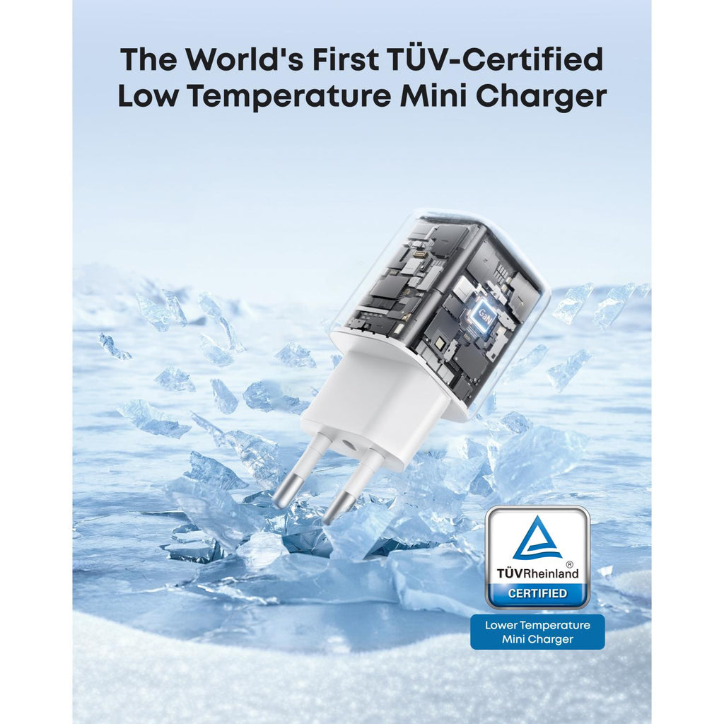 Anker Zolo 30W Compact USB C GaN Charger - White