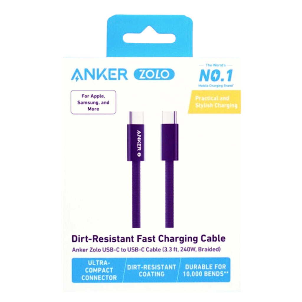 Anker USB C-USB C 1 Metre Fast Charging 240W Braided Cable - White