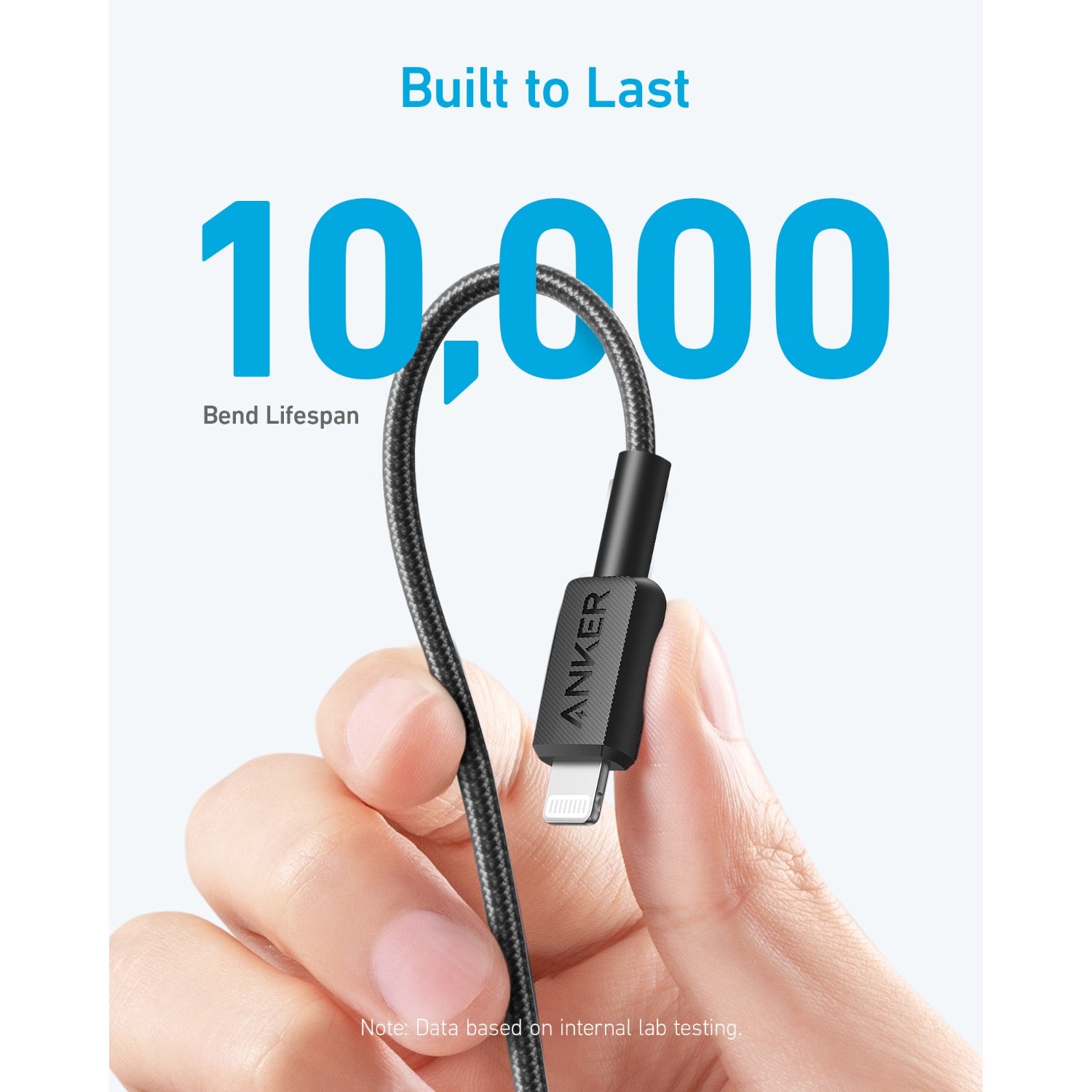 Anker 322 PowerLine USB C to MFI 1.8M 60W Cable - Black