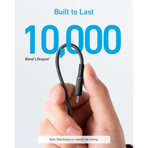 ANKER 322 USB C-USB C 1.8 Metre Braided Cable - Black
