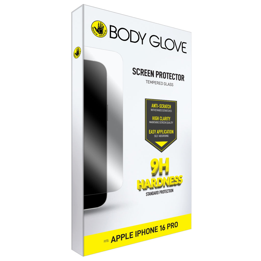 Body Glove Tempered Glass Screen Protector - Apple iPhone 17/17 Pro/16 Pro - Clear
