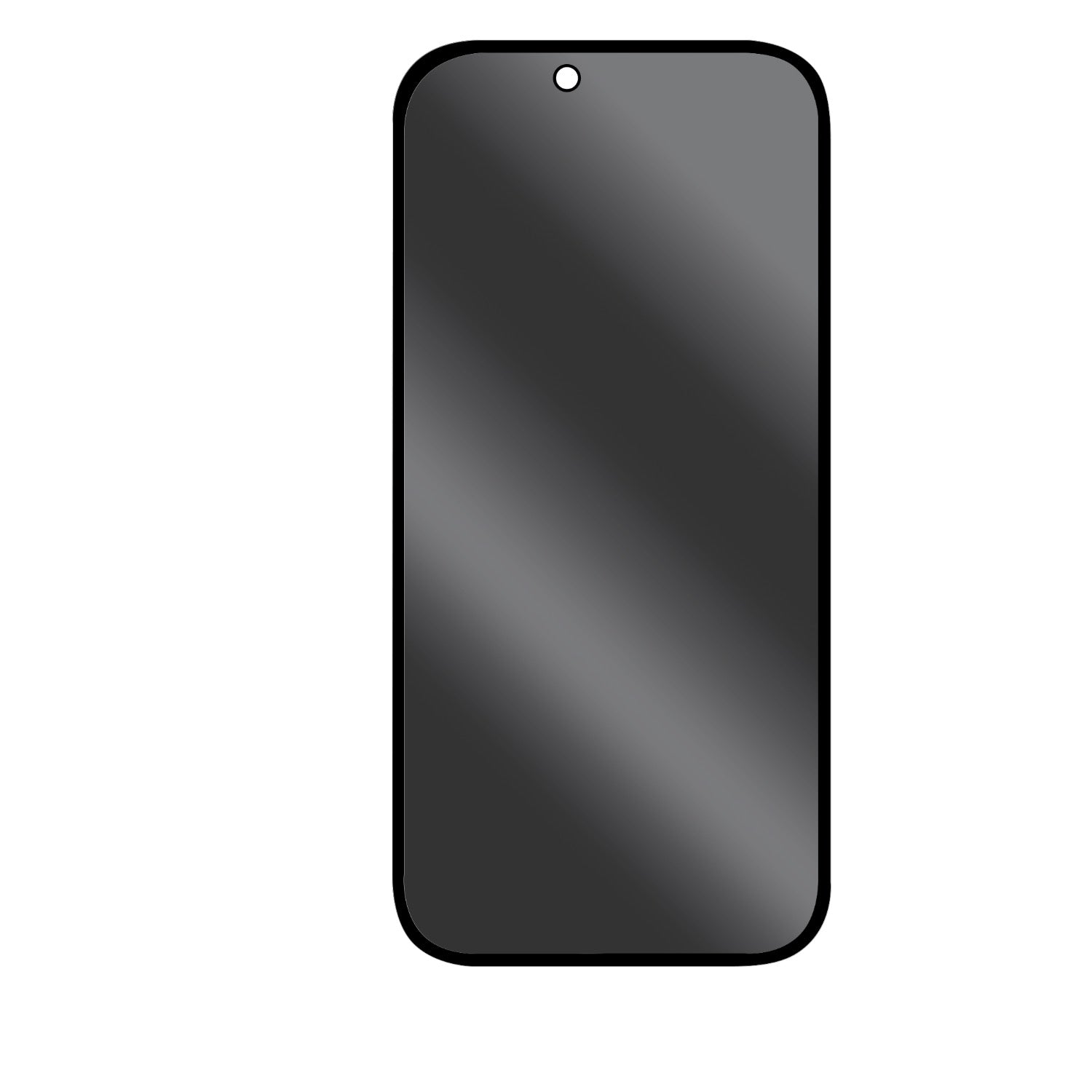 Body Glove Privacy Tempered Glass Screen Protector - Apple iPhone Air - Black Border