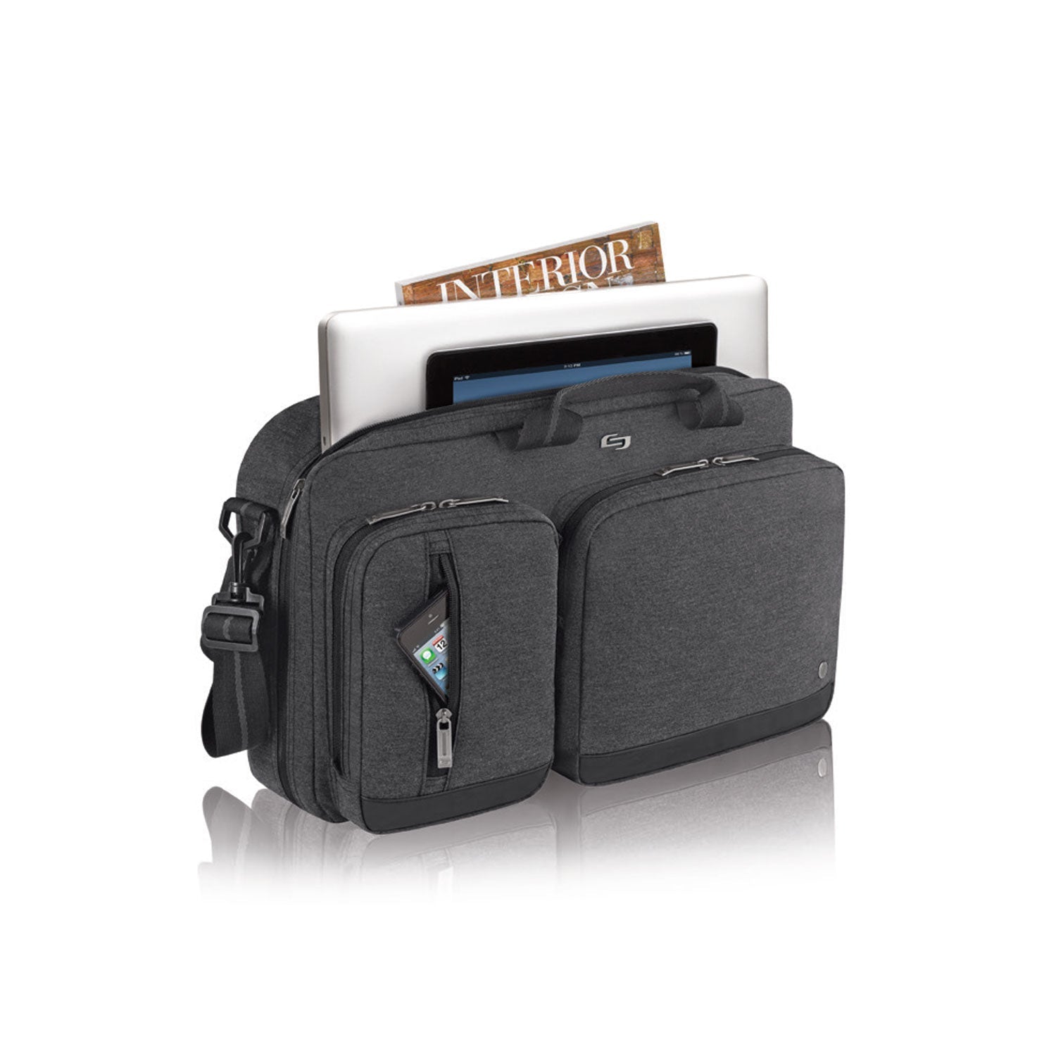 SOLO URB HYB LAPTOP 15.6IN BACK/BRIEF-GY