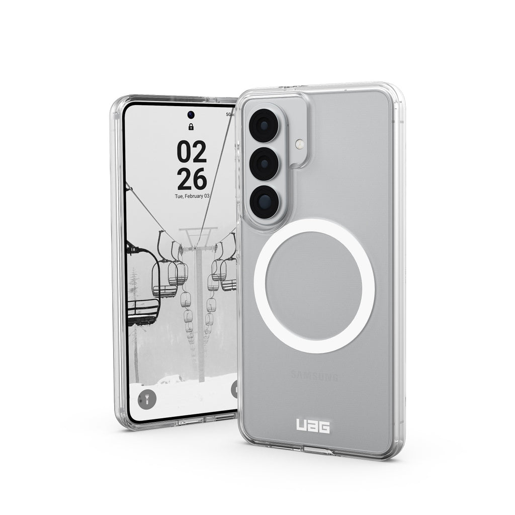 UAG Scout Clear Magnetic Case - Samsung Galaxy S26 - Ice & White