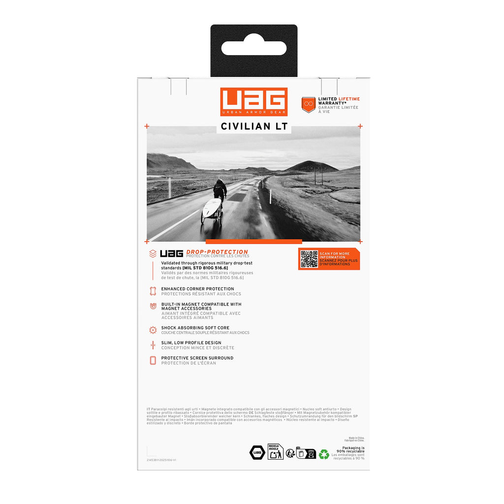 UAG Civilian LT Magnetic Case - Samsung Galaxy S26 Ultra - Black