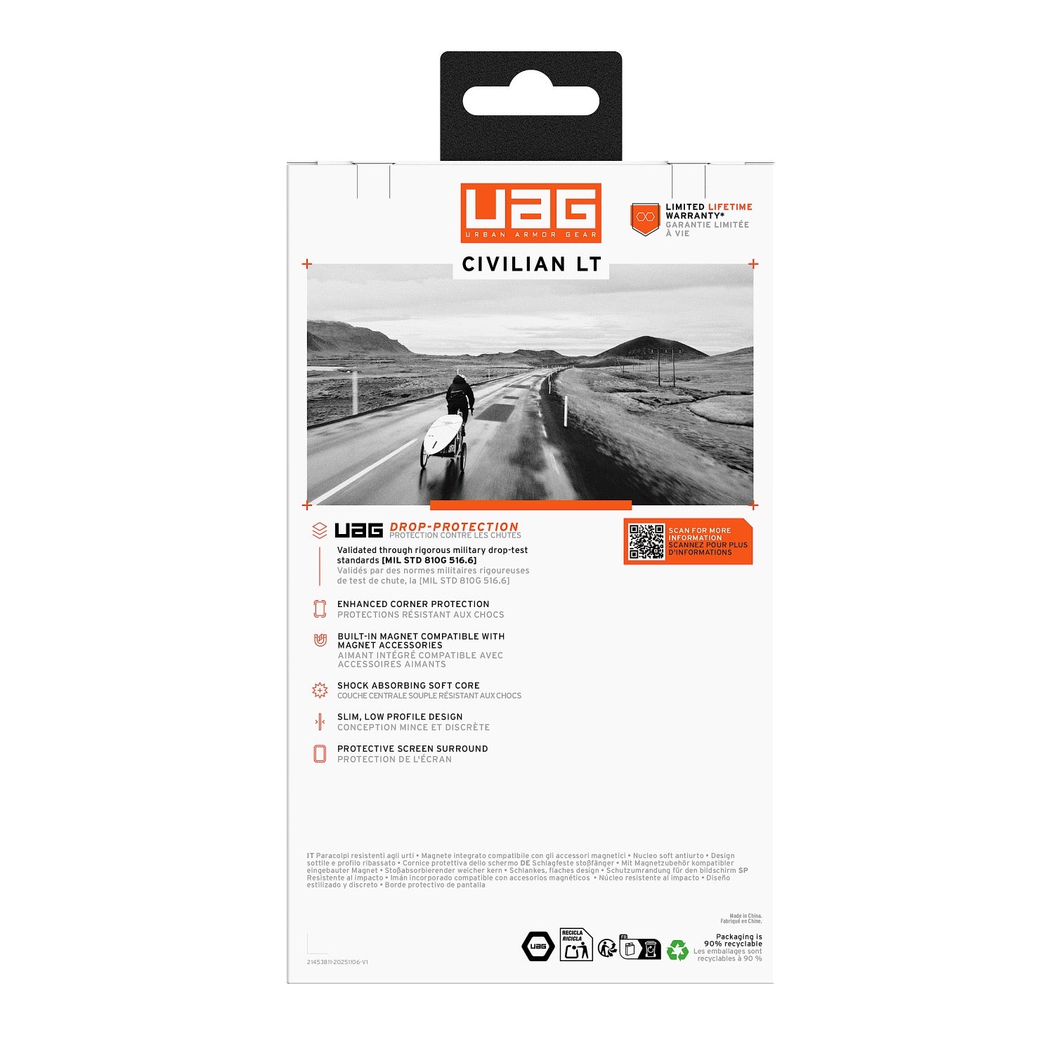 UAG Civilian LT Magnetic Case - Samsung Galaxy S26 Ultra - Black