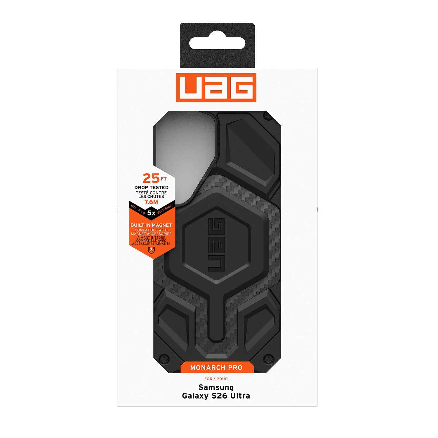 UAG Monarch Pro Magnetic Case - Samsung Galaxy S26 Ultra - Carbon Fibre