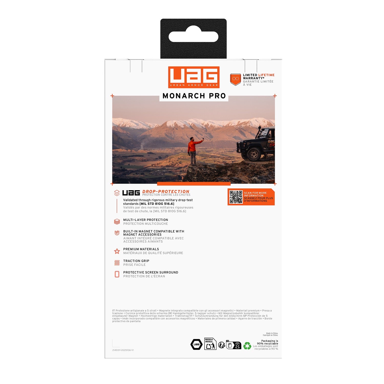 UAG Monarch Pro Magnetic Case - Samsung Galaxy S26 Ultra - Carbon Fibre