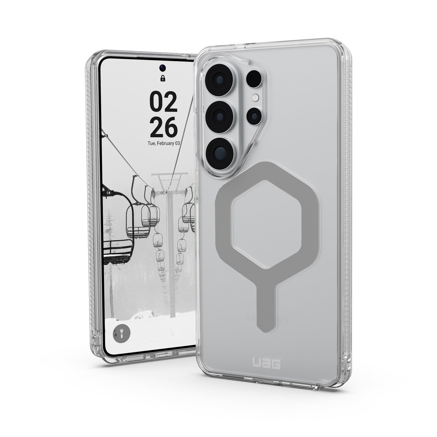 UAG Plyo Magnetic Case - Samsung Galaxy S26 Ultra - Ice & Silver