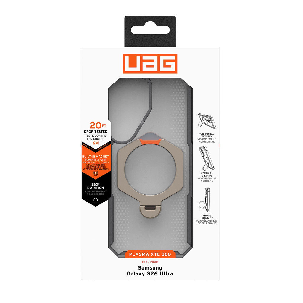 UAG Plasma XTE 360 Magnetic Case - Samsung Galaxy S26 Ultra - Ash