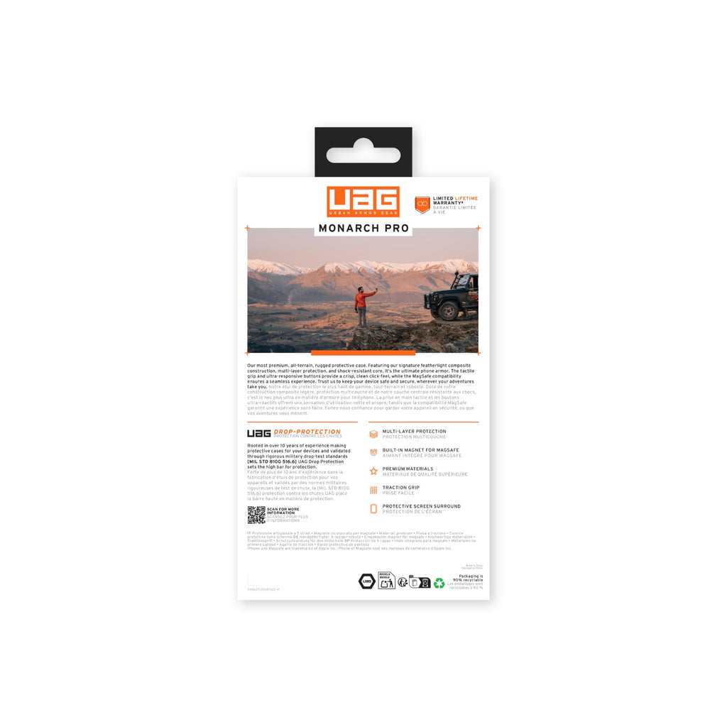 UAG Monarch Pro Case - Apple iPhone 17 - Carbon Fibre