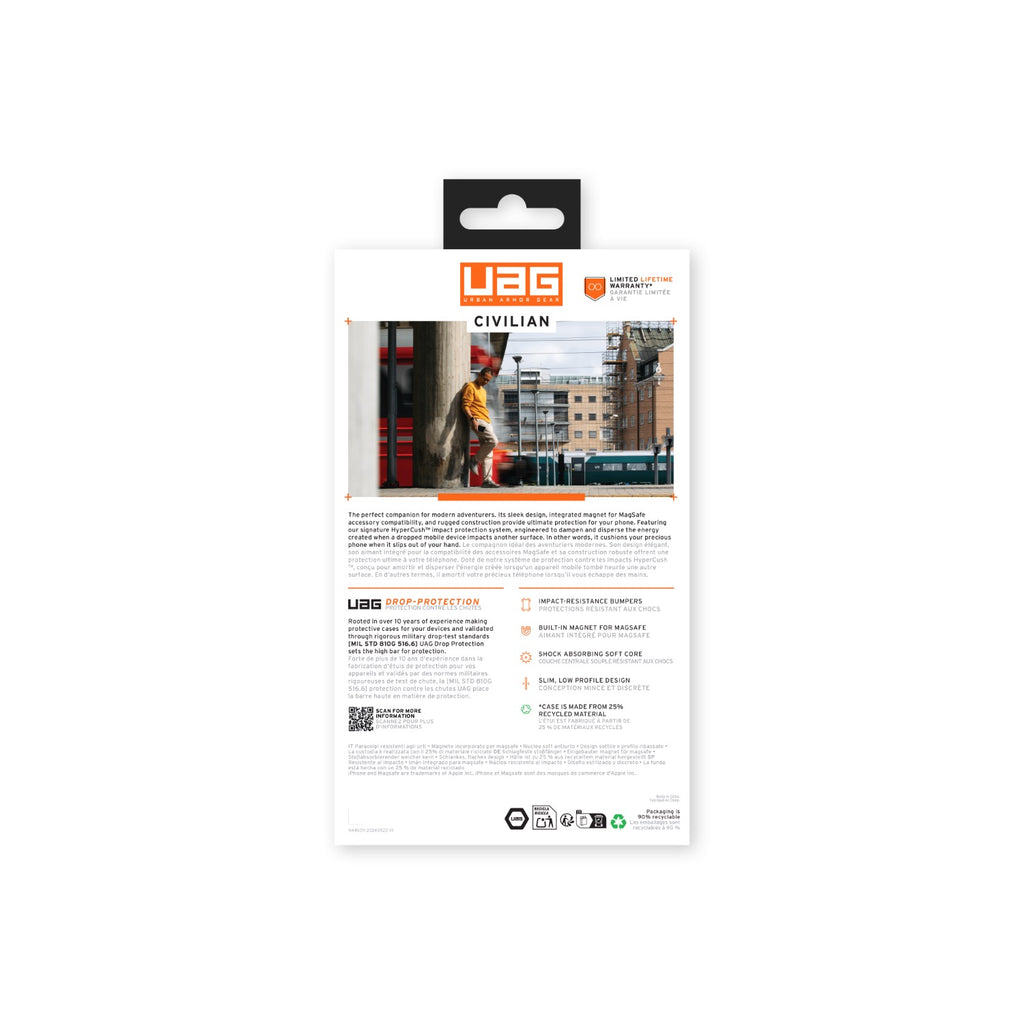 UAG Civilian Magsafe Case - Apple iPhone 17 Pro - Black