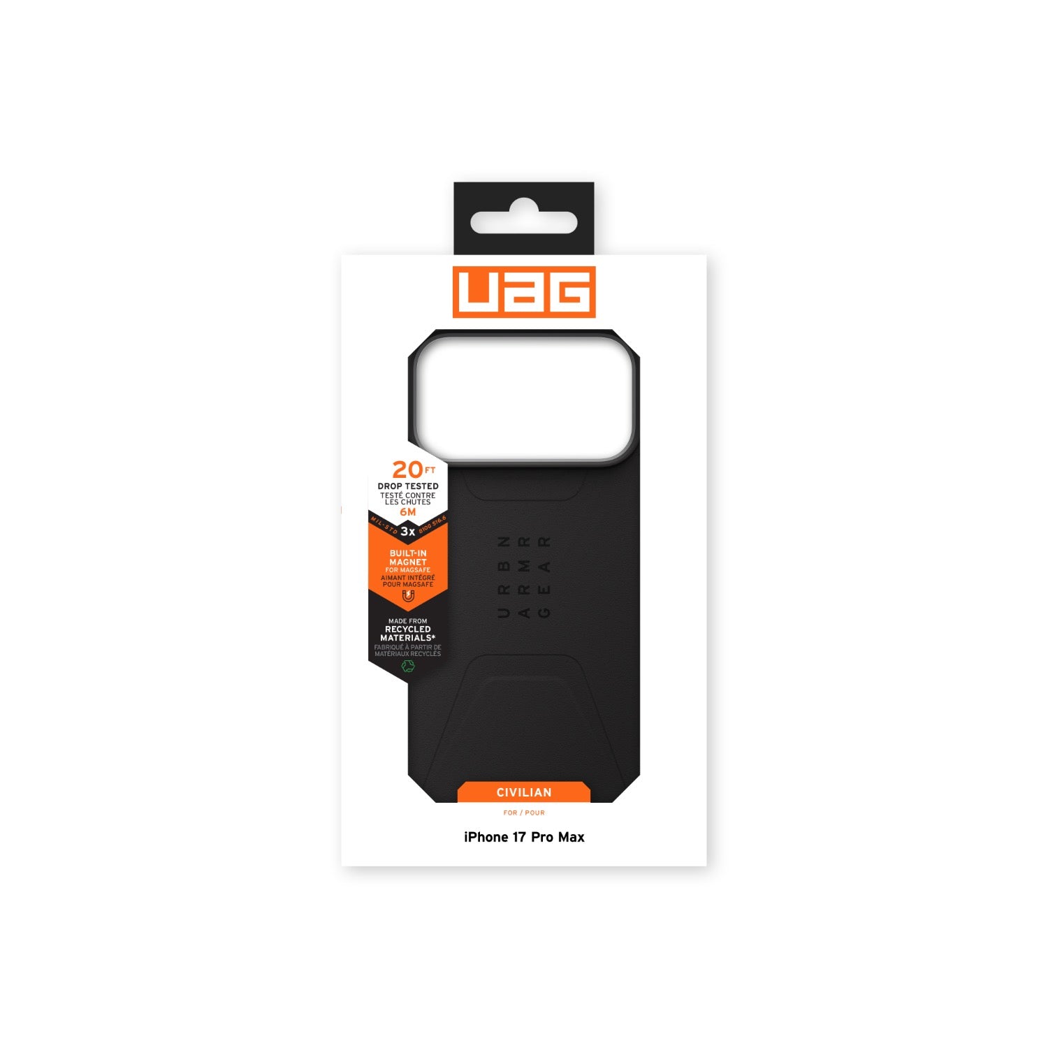 UAG Civilian Magsafe Case - Apple iPhone 17 Pro Max - Black