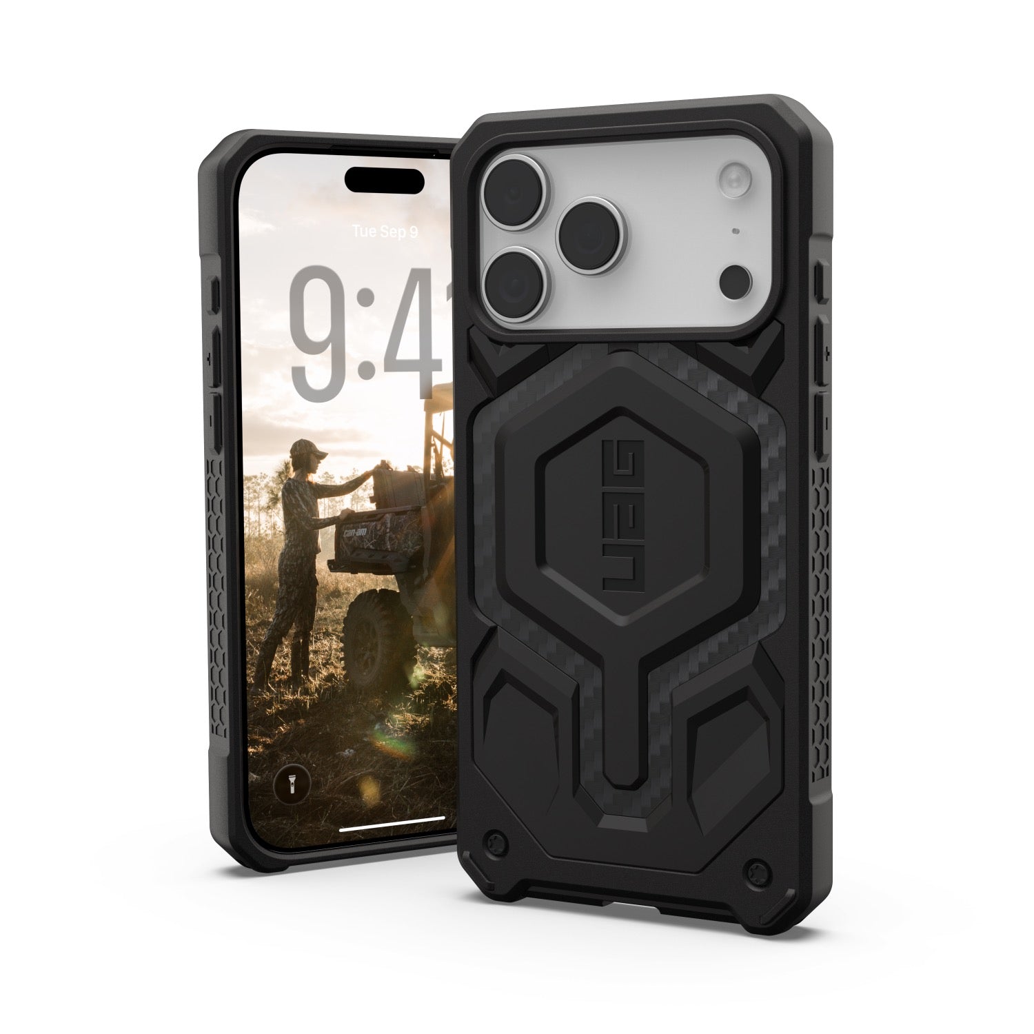 UAG Monarch Pro Case - Apple iPhone 17 Pro Max - Carbon Fibre