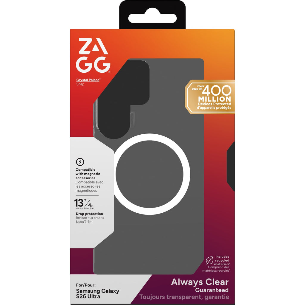 Zagg Crystal Palace Snap Magnetic Case - Samsung Galaxy S26 Ultra - Clear