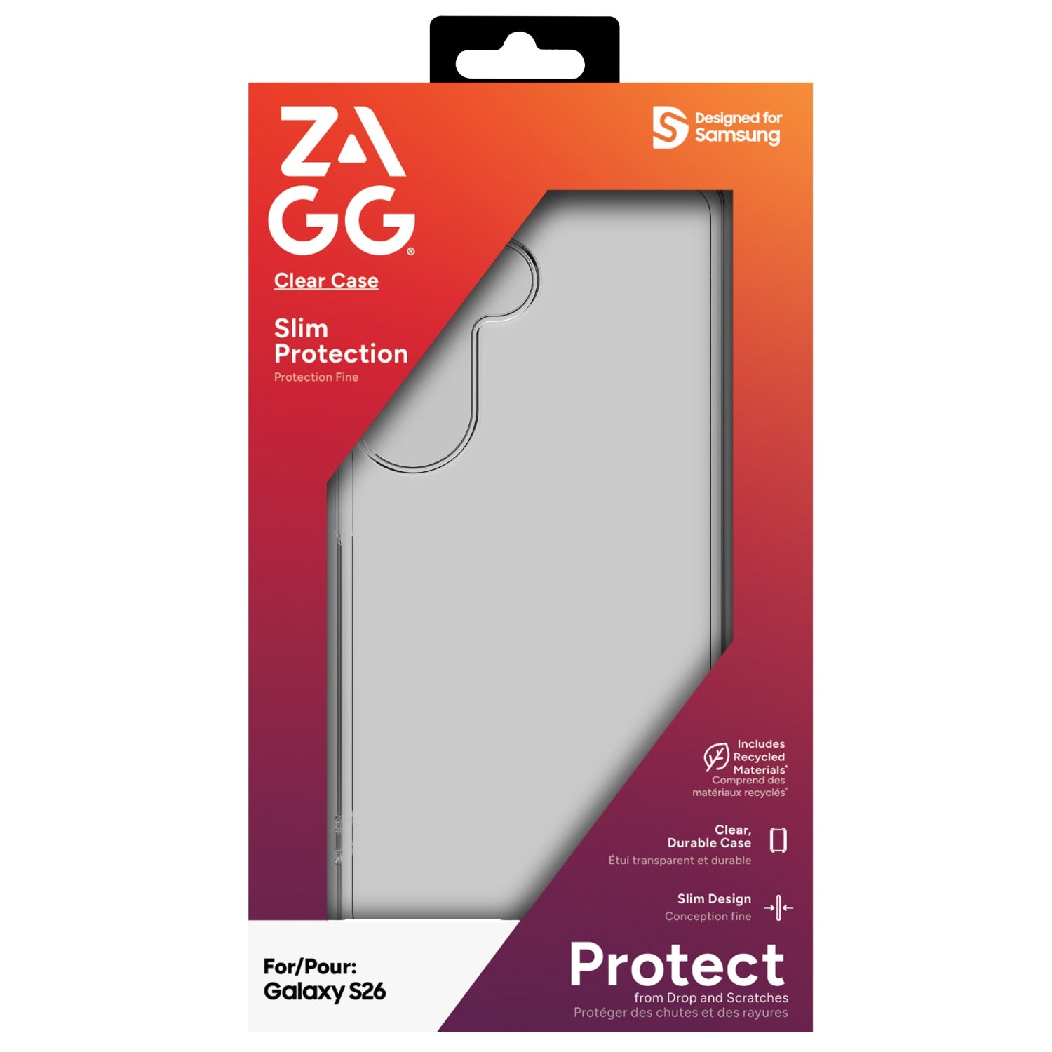 Zagg Clear Case - Samsung Galaxy S26 - Clear